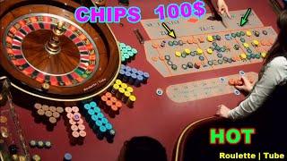 WATCH BIGGEST BET IN ROULETTE BET CHIPS 100$ HOT SESSION EVENING FRIDAY BIG WIN 2024-07-12