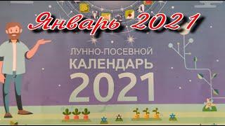 Лунно-посевной календарь на январь 2021года