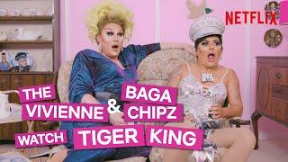 Drag Queens Baga Chipz and The Vivienne React To Tiger King  I Like To Watch UK Ep3