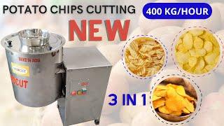 Awesome Automatic Potato Chips Cutting MachineNew Heavy Duty Slicing MachinePotato Slicer Machine