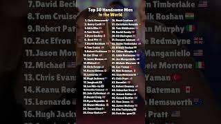 Top 50 Most Handsome Men in the World  #shorts #shortsfeed #youtubeshorts