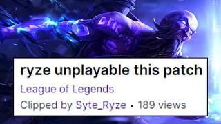 Ryze is NOT OKAY right now