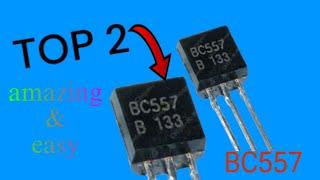 Amazing  circuits BC557BC547 transistor