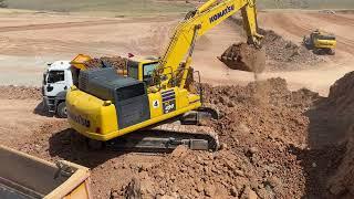 Komatsu Excacator Trucks bidirectional Loading