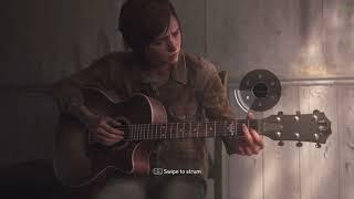 Ellie plays guitar with bitten off fingers the last of us part ll