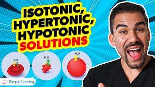 Fluid & Hormones  IV Fluids Isotonic Hypotonic & Hypertonic