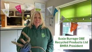 BMRA Global Recycling Day 2023 - Susie Burrage OBE Recycled Products Ltd and President of the BMRA