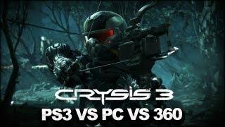 Crysis 3 Graphics Comparison - PS3 vs. PC. Vs. 360