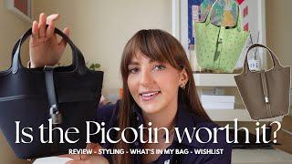 Hermes Picotin Review + Wear Update Styling Ideas Whats In My Bag Pros and Cons