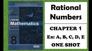 ICSE Class 8  Rational Numbers  Chapter 1  Selina  Concise Mathematics 