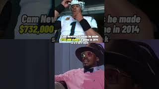 Cam Newton made 700 grand a game #nfl #shorts #shortsyoutube #youtubeshorts