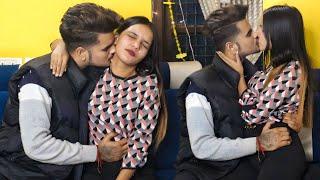 Love Bite Prank On My So Much Cute Girlfriend   Real Kissing Prank  Gone Romantic  Couple Rajput