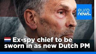 Former spy chief Dick Schoof sworn in as new Dutch prime minister  euronews 