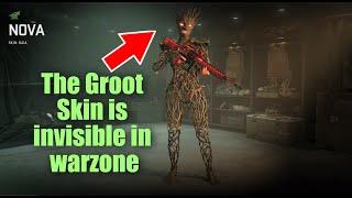 The Groot skin is invisible in warzone. imagine this in ranked...