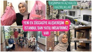 YENİ EV ZÜCCACİYE ALIŞVERİŞİM  İSTANBUL’DAN YATILI MİSAFİRİMİZ VAR KAHVALTIYA PİZZA YAPTIK