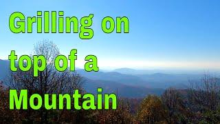 GRILLING STEAKS ON TOP OF A MOUNTAIN - EASY CAMP COOKING IN THE WILDERNESS