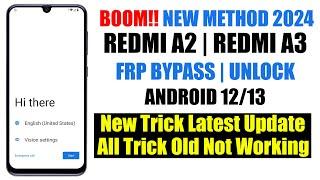 Redmi A2  A3 FRP BypassUnlock 2024 Android 13 - Google Account Remove