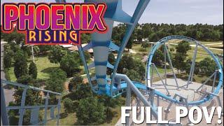 NEW Phoenix Rising Official Animated POV New for 2024 Busch Gardens Tampa Roller Coaster