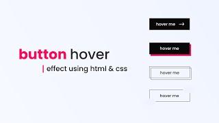 Button Hover Effect Using HTML And CSS  Hover Effect CSS