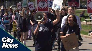 Montreal CEGEP students protest Quebecs language reform Bill 96