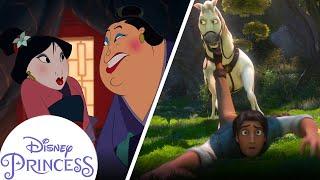 Try Not To Laugh  Funny Disney Princess Moments With Moana Tangled & More  Disney Princess