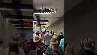 Montrealers Singing In The Metro After LASSO Montréal 2023 #shorts