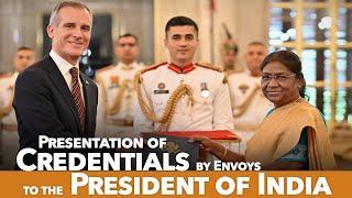 Envoys of three nations present Credentials to the President of India