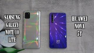 Samsung Galaxy Note 10 Lite vs Huawei nova 5T  SpeedTest and Camera comparison