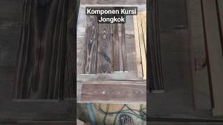 Komponen Kursi Jongkok dingklik siap Untuk dirakit  #hobikayu #jatibelanda #limbahkayu