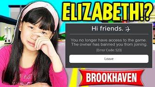 OMG  EXPLORER ELIZABETH Joins my Game and THIS HAPPENED... Roblox Brookhaven RP