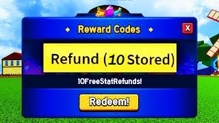 ALL 10 FREE STAT RESET CODES for ROBLOX BLOX FRUITS