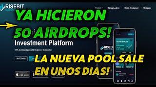 RISEBIT LA NUEVA POOL SALE PRONTO Y YA DIERON 50 AIRDROPS DE LA POOL DE BNB  RISEBIT NFT