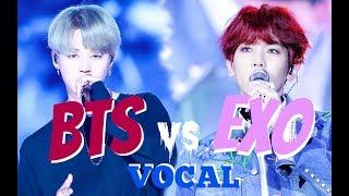 BTS VS EXO Part 1  VOCALS  live