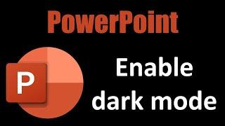 How to Use PowerPoint in Dark Mode Quick & easy tutorial.