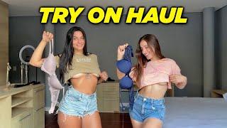 NO BRA CROP TOP TRY ON HAUL 4K WITH @iamzoe1