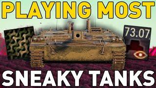 Playing the MOST SNEAKY Tanks in World of Tanks