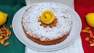 How to Make ITALIAN Lemon Ricotta Cake With Almonds