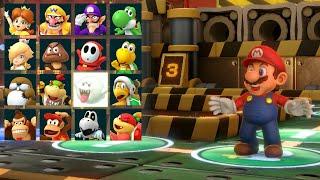 Super Mario Party - Mario vs Bowser vs Luigi vs Peach - King Bob-ombs Powderkeg Mine