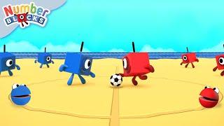 Exciting football highlights  Learn to count  30 mins of Maths for Kids  @Numberblocks