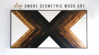 DIY Geometric Wood Wall Art  How To