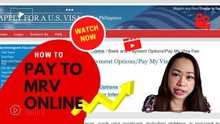 How to pay MRV fee  ONLINE Payment method update  US Visa Fee