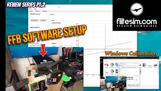 Flitesim.com Force Feedback Yoke Review - Software SetupTutorial  Calibration Time stamped -Pt.2