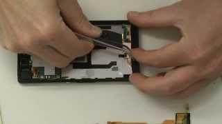 Sony Xperia Z  Z1 Standby Power Laut Leise Knopf Flexkabel Micro wechseln austauschen Deutsch