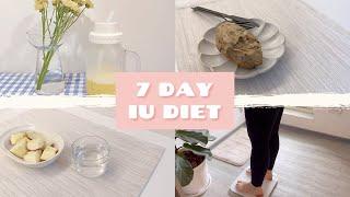 I Tried the IU Diet For 7 Days   vlog + results  -5kg