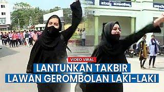 Aksi Berani Gadis Bergamis Hitam Lakukan Protes Akibat Larangan Hijab di India