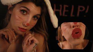 Bunny Stuck in Your Screen  Glass Kissing Licking Tapping etc. ASMR 