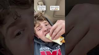 Eating only Taco Bell for an entire day #shorts #tacos #challenge
