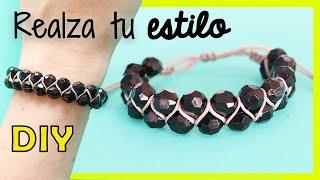 Cómo hacer una Pulsera ZIGZAG con Cristales 