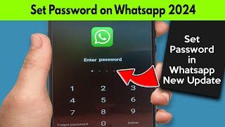 How To Set Password in WhatsApp  Lock WhatsApp With Password 2024  WhatsApp Password Lock