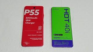 iTEL p55 vs infinix Hot 40i  speed test